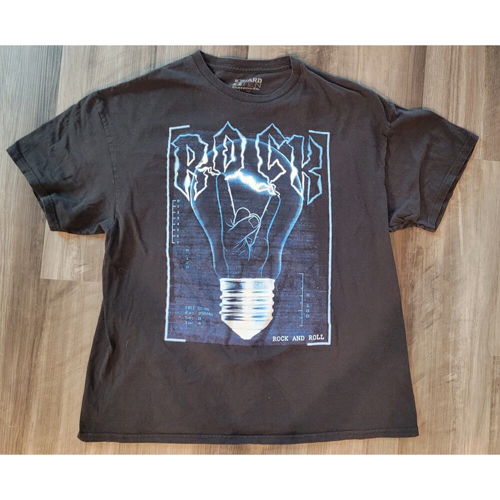 Hard 10 Clothing Rock And Roll T-Shirt Mens Size 2XL Black Short Sleeve Graphic